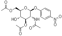 4-Nitrophenyl 2-(acetylamino)-2-deoxy-beta-D-glucopyranoside 3,6-diacetate molecular structure (CAS 61891-87-0)