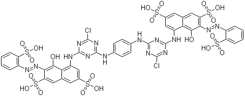structure of CAS# 61951-82-4, Reactive Red 120