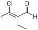 CAS # 61958-17-6, (E)-3-Chloro-2-ethyl-2-butenal