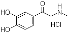 CAS # 62-13-5, Adrenalone hydrochloride, 3',4'-Dihydroxy-2-(methylamino)acetophenone hydrochloride