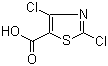structure of CAS# 62019-56-1, 2,4-二氯-5-噻唑羧酸