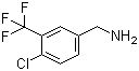 structure of CAS# 62039-92-3, 4-Chloro-3-(trifluoromethyl)benzylamine