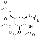2-Acetamido-2-deoxy-3,4,6-tri-O-acetyl-beta-D-glucopyranosyl azide molecular structure (CAS 6205-69-2)