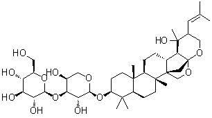 CAS # 620592-16-7, Bacopaside V, (1S,2R,4aR,6aS,6bR,8aR,10S,12aR,12bR,14aR,14bS)-Hexadecahydro-1-hydroxy-1,6b,9,9,12a-pentamethyl-2-(2-methyl-1-propenyl)-4a,6a-methano-1H,6H-phenanthro[2,1-d]pyrano[2,3-b]pyran-10-yl 3-O-beta-D-glucopyranosyl-alpha-L-arabinopyranoside, 3-O-beta-D-Glucopyranosyl(1→3)-alpha-L-arabinopyranosylpseudojujubogenin