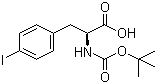 CAS # 62129-44-6, Boc-4-Iodo-L-phenylalanine, (2S)-2-[(tert-Butoxycarbonyl)amino]-3-(4-iodophenyl)propanoic acid, Boc-Phe(4-I)-OH
