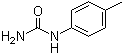 CAS # 622-51-5, 4-Tolylurea, 1-(4-Methylphenyl)urea, 4-Methylphenylurea, N-(4-Methylphenyl)urea, N-p-Tolylurea, NSC 66557, p-Methylphenylurea, p-Tolylcarbamide, p-Tolylurea