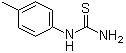 CAS # 622-52-6, 1-(4-Methylphenyl)thiourea, p-Tolylthiourea