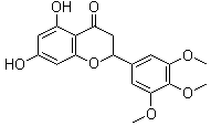 CAS # 62252-10-2, 2,3-Dihydro-5,7-dihydroxy-2-(3,4,5-trimethoxyphenyl)-4H-1-benzopyran-4-one