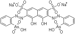 Arsenazo III disodium salt molecular structure (CAS 62337-00-2)