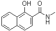 structure of CAS# 62353-81-5, 1-羟基-N-甲基-2-萘甲酰胺