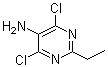 4,6-二氯-2-乙基-5-嘧啶胺分子结构 (CAS 6237-96-3)