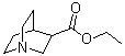 CAS # 6238-33-1, 3-Quinuclidinecarboxylic acid ethyl ester, 3-Carbethoxyquinuclidine, Ethyl 3-quinuclidinecarboxylate