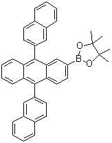 2-(9,10-Di-2-naphthalenyl-2-anthracenyl)-4,4,5,5-tetramethyl-1,3,2-dioxaborolane molecular structure (CAS 624744-67-8)