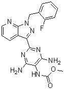 CAS # 625115-52-8, Nelociguat, BAY 60-4552, Methyl [4,6-diamino-2-[1-(2-fluorobenzyl)-1H-pyrazolo[3,4-b]pyridin-3-yl]pyrimidin-5-yl]carbamate