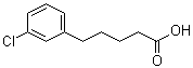 3-Chlorobenzenepentanoic acid molecular structure (CAS 625129-63-7)