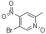 structure of CAS# 62516-08-9, 5-Bromo-2-methyl-4-nitropyridine N-oxide