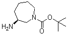 structure of CAS# 625471-04-7, (3S)-3-氨基六氢-1H-氮杂卓-1-羧酸叔丁酯