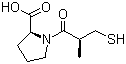 CAS # 62571-86-2, Captopril, (2S)-1-(3-Mercapto-2-methylpropionyl)-L-proline, (S,S)-1-(D-3-Mercapto-2-methyl-1-oxopropyl)-L-proline