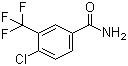 structure of CAS# 62584-23-0, 4-氯-3-(三氟甲基)苯甲酰胺