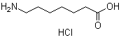 structure of CAS# 62643-56-5, 7-Aminoheptanoic acid hydrochloride