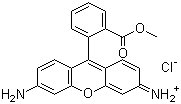 CAS # 62669-70-9, Rhodamine 123, 3,6-Diamino-9-[2-(methoxycarbonyl)phenyl]xanthylium chloride