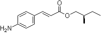 CAS 登录号：62742-50-1, (2R)-2-甲基丁基 4-氨基肉桂酸酯