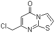 structure of CAS# 62773-09-5, 7-(Chloromethyl)-5H-[1,3]thiazolo[3,2-a]pyrimidin-5-one