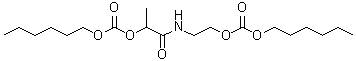 CAS # 6280-25-7, 3-Methyl-4,9-dioxo-2,8,10-trioxa-5-azahexadecanoic acid hexyl ester, NSC 11087