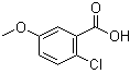 CAS # 6280-89-3, 2-Chloro-5-methoxybenzoic acid, NSC 6159