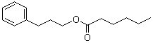 Hexanoic acid 3-phenylpropyl ester molecular structure (CAS 6281-40-9)