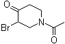1-Acetyl-3-bromo-4-piperidinone molecular structure (CAS 62829-47-4)