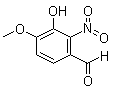 3-Hydroxy-4-methoxy-2-nitrobenzaldehyde molecular structure (CAS 6284-92-0)