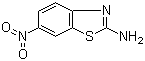 structure of CAS# 6285-57-0, 2-Amino-6-nitrobenzothiazole
