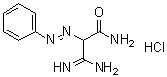 CAS 登录号：6285-64-9, 3-氨基-3-亚氨基-2-(苯基偶氮)丙酰胺单盐酸盐