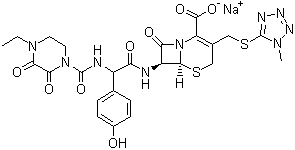 structure of CAS# 62893-20-3, Cefoperazone sodium