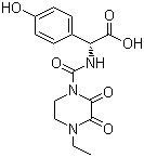 CAS # 62893-24-7, (2R)-2-[(4-Ethyl-2,3-dioxopiperazinyl)carbonylamino]-2-(4-hydroxyphenyl)acetic acid, HO-EPCP