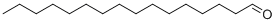 Hexadecanal molecular structure (CAS 629-80-1)