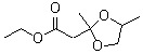 structure of CAS# 6290-17-1, Ethyl 2,4-dimethyl-1,3-dioxolane-2-acetate