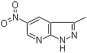 structure of CAS# 62908-83-2, 3-Methyl-5-nitro-1H-pyrazolo[3,4-b]pyridine