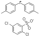 CAS # 6293-69-2, Bis(4-methylphenyl)iodonium 2,5-dichlorobenzenesulfonate, NSC 8986