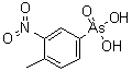 CAS # 6295-19-8, (4-Methyl-3-nitrophenyl)arsonic acid, NSC 11813, p-Toluene-3-nitroarsonic acid