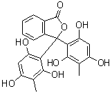 3,3-Bis(2,4,6-trihydroxy-3-methylphenyl)-1(3H)-isobenzofuranone molecular structure (CAS 6295-55-2)