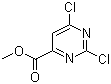 Methyl 2,4-dichloropyrimidine-6-carboxylate molecular structure (CAS 6299-85-0)