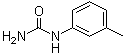 CAS # 63-99-0, 3-Methylphenylurea, 3-Tolylurea, N-(3-Methylphenyl)urea, N-m-Tolylurea, NSC 2177, m-Methylphenylurea, m-Tolylcarbamide, m-Tolylurea