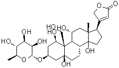 structure of CAS# 630-60-4, g-毒毛花苷