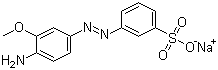 CAS # 6300-07-8, 4-Amino-3-methoxyazobenzene-3'-sulfonic acid sodium salt