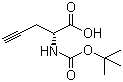 structure of CAS# 63039-46-3, (R)-N-Boc-Propargylglycine