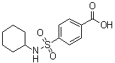CAS # 6314-70-1, 4-[(Cyclohexylamino)sulfonyl]benzoic acid, NSC 23005