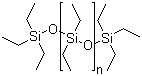 Polydiethylsiloxances molecular structure (CAS 63148-61-8)