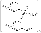 CAS # 63182-08-1, Divinylbenzene-sodium styrenesulfonate copolymer, ethenyl-,Benzenesulfonic acid sodium salt polymer with diethenylbenzene